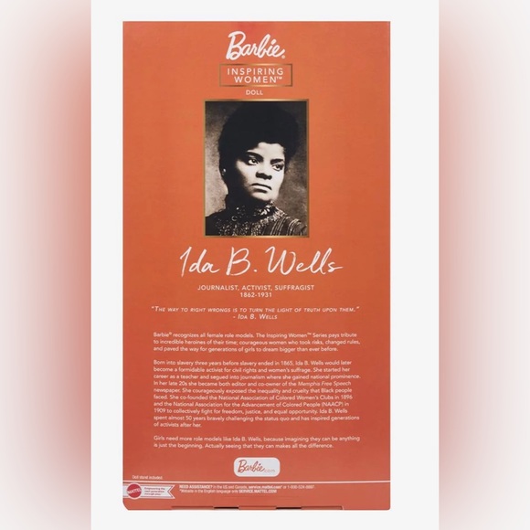 NIB Ida B Wells BARBIE SIGNATURE Inspiring Women Series Collection - Picture 3 of 3